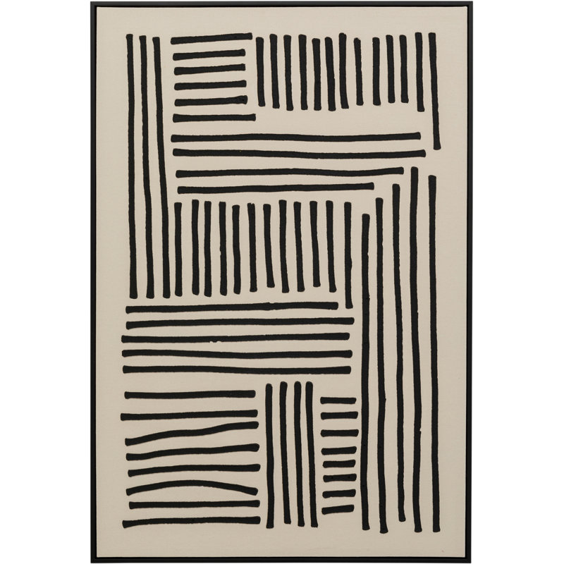 Artistic Line Art Print on Canvas