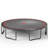 16Ft Trampoline Pumpkin- Black Red