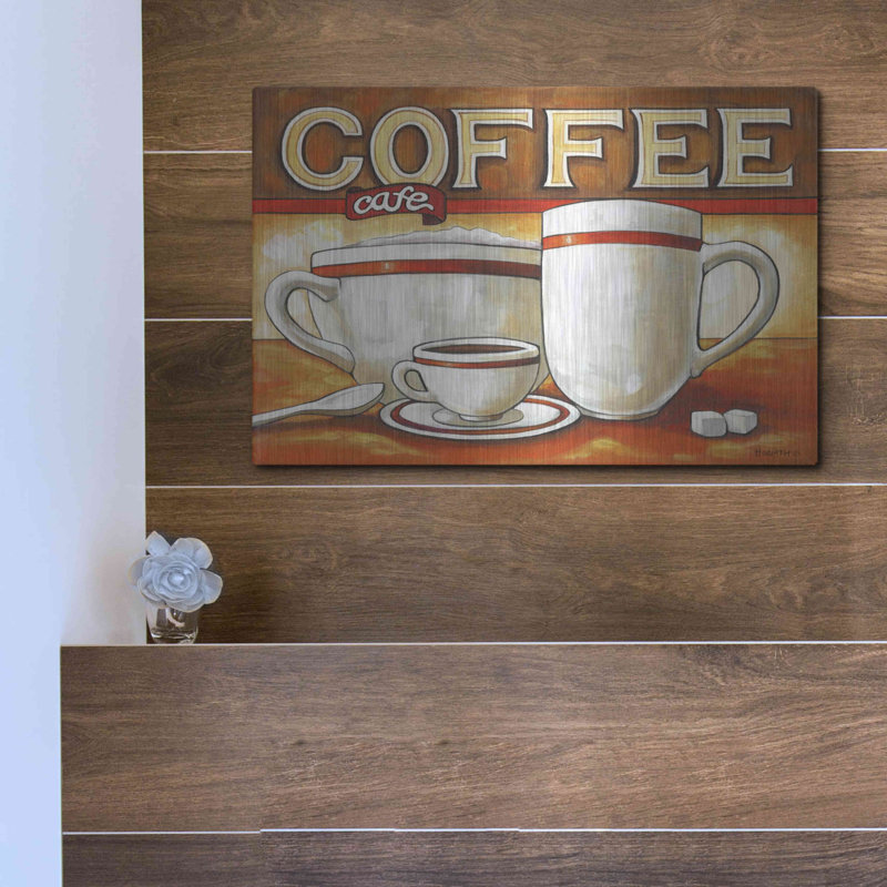 «Coffee Cafe» de luxe par Cathy Horvath-Buch «Coffee Cafe» par Cathy Horvath, H 12 po x l 16 po