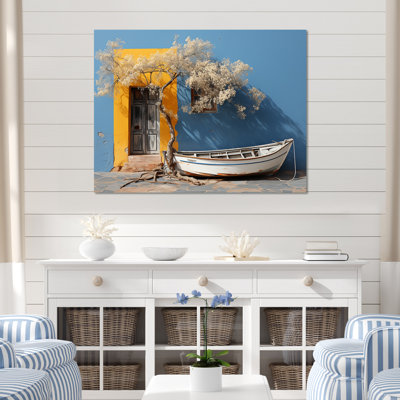 Paysage côtier moderne, impression sur toile