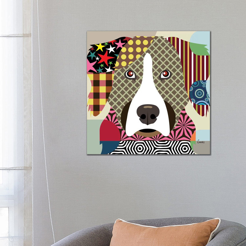 Bernese Mountain Dog by Lanre Studio - Wrapped Canvas Print, 66.04 cm H x 66.04 cm W x 1.91 cm D