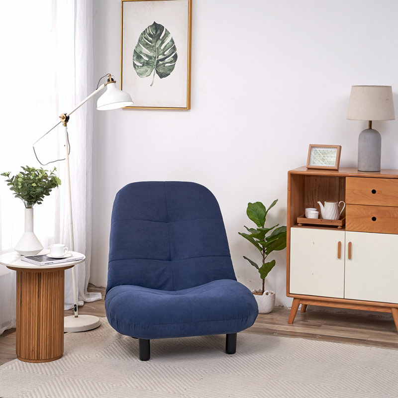 Fauteuil inclinable rembourré avec dossier inclinable et dossier réglable, H 28,5 po x l 25,9 po x P 25,6 po