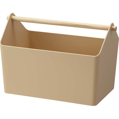Rangement Yamazaki avec poignée en bois
