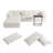 Versatile Modular Sofa with Free Side Table and Pillows for Living Room-905906327