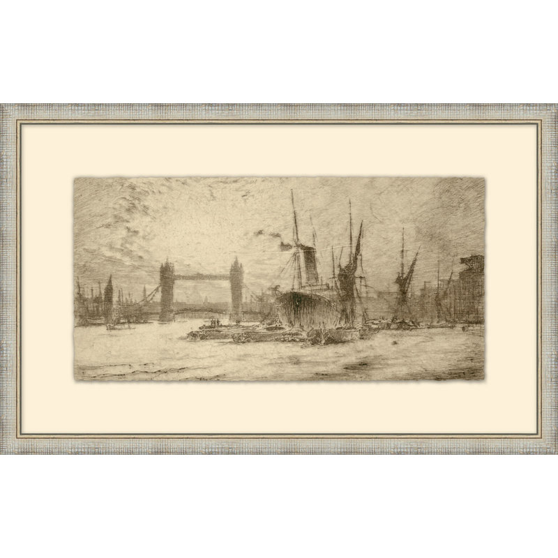 Whistler Études en Europe 18 - Peinture encadrée sur papier