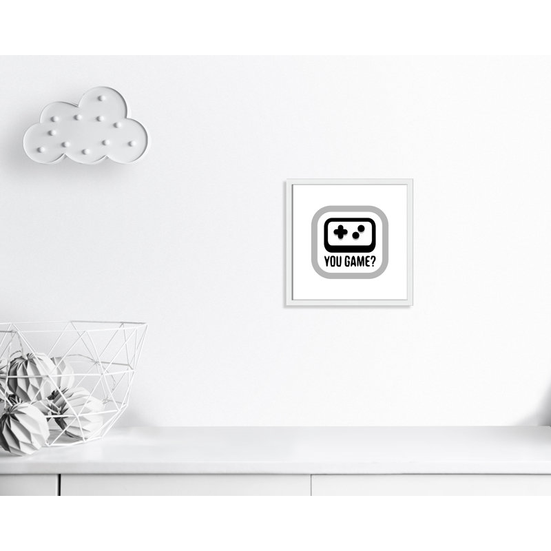 Décoration murale pour enfants de jeux, H 17 po x l 17 po x P 1,19 po, Encadré de boîte blanc