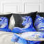 Art en acrylique «Blue Horse» - coussin imprimé animal-29516771-29516774