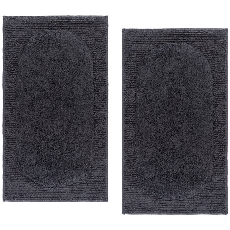 Tapis de bain lavable à la machine Zino, Gris