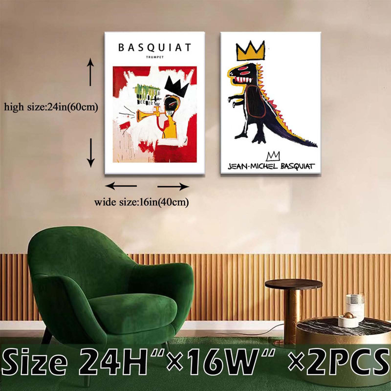 2 Piece Wrapped Canvas Print, 60 cm H x 40 cm W