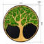 Art mural Life Tree Moss - et décoration d'escalier. Mousse préservée, 24 po x 24 po x 1,62 po, 7,27 lb. Paquet: 11,1 lb.
