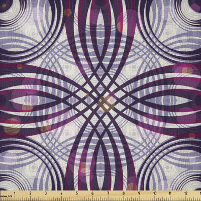 Curzon Ornament Stripes and Circles Fabric