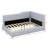 Upholstered Corner Daybed, Modern L-Shaped Daybed With Tufted Curve Backrest-455318857
