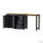 Kitchen Island with Extendable Dining Table, Power Outlet-118094458