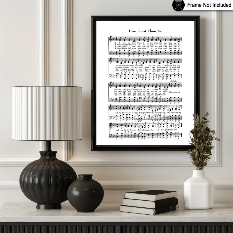 «How Great Thou Art», Sans cadre, Affiche, H 18 po x l 24 po