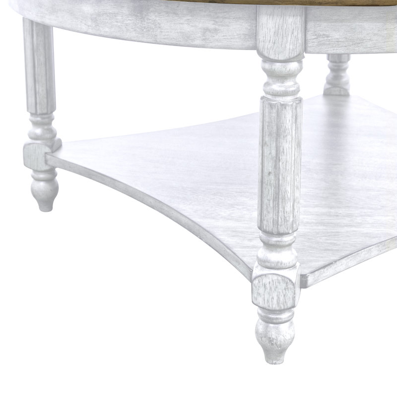 Table basse Locke, Blanc antique