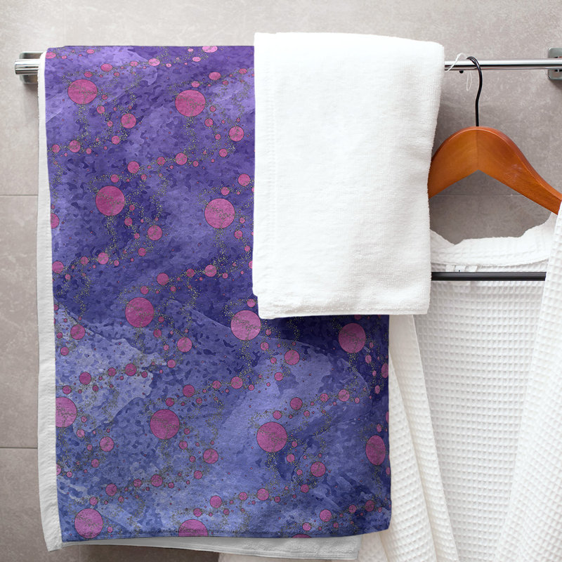Serviette de bain planètes et étoiles, Dégradé barbe à papa