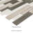 Vixo Ash Beige 12 in. x 12 in. Glass Porcelain Blend Interlocking Mosaic Wall Tile-121785747