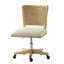 Achel Modern Armless Swivel Office Chair with Rattan Back-164701712