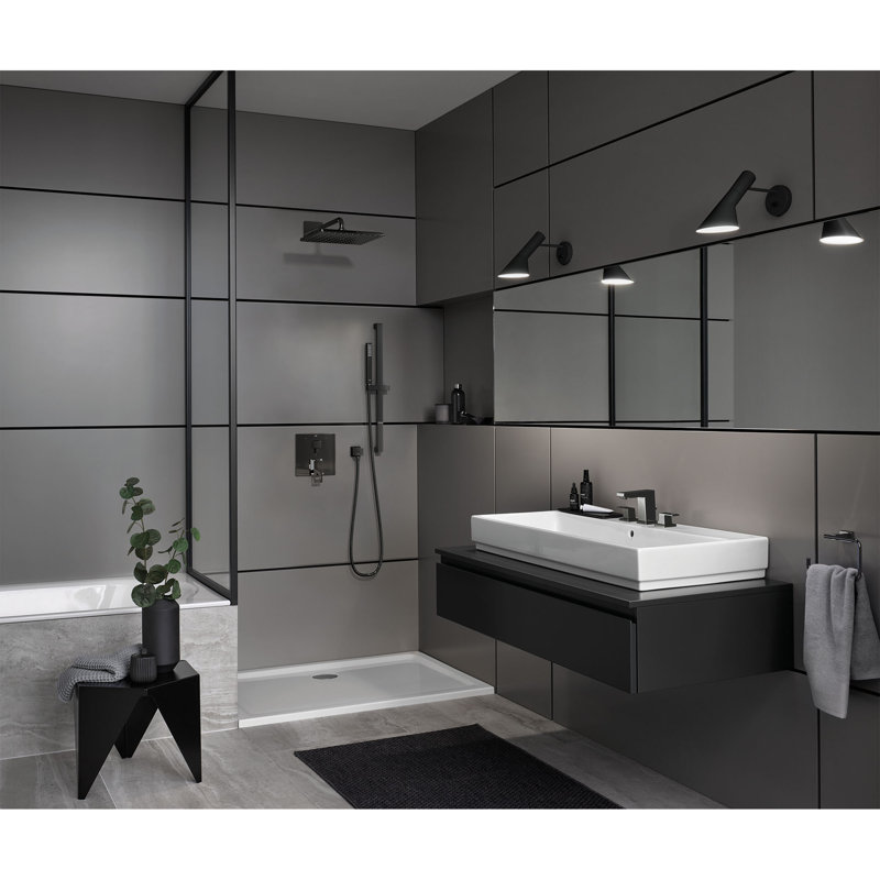 Euphoria Cube 24.41" Shower Bar, Hard Graphite