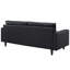Canapé en cuir retravaillé touffeté Carson Carrington Eggedal de Modway-210282293