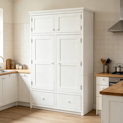 Freestanding Storage Cabine With 8 Door Shelves, 4 Pull-Out Trays And 6 Drawers