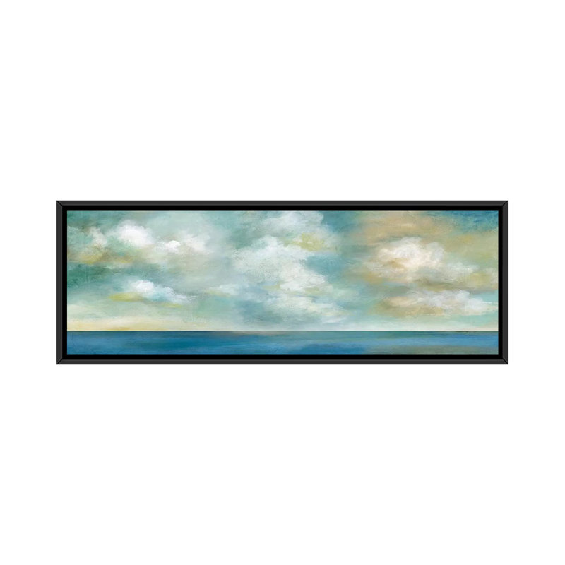 «Cloudscape Vista II», reproduction sur toile, H 16 po x l 48 po x P 1,5 po, Cadre noir