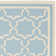 Rodgers Hand Woven Flat Weave Wool/Cotton Geometric Rug in Light Blue/Ivory