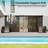 Aluminum Patio Gazebo Wall-Mounted Solarium-99076002