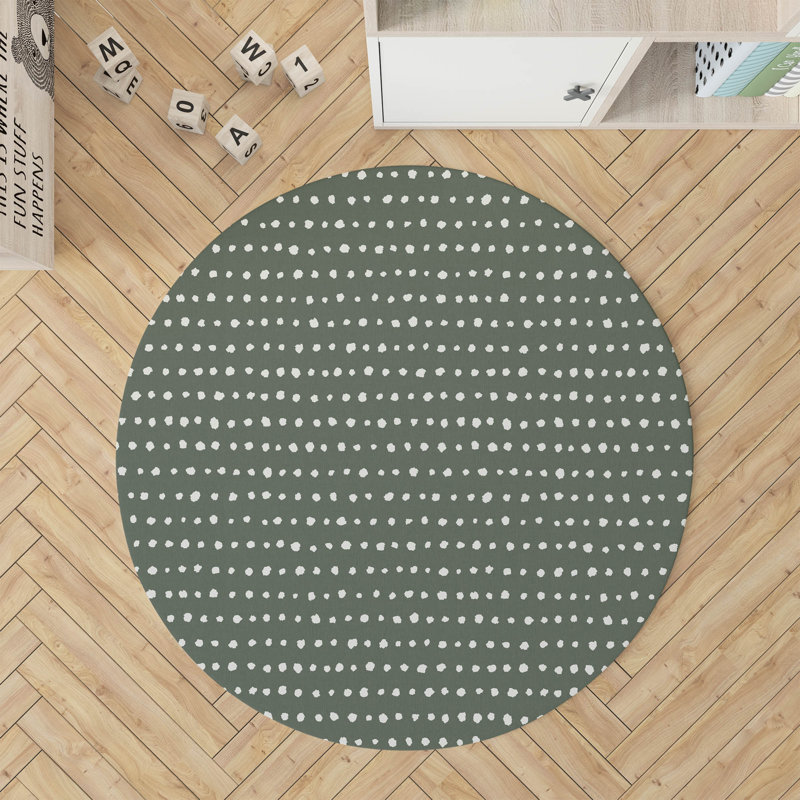 Dot Row Kids Play Mat, Chimichurri/Green