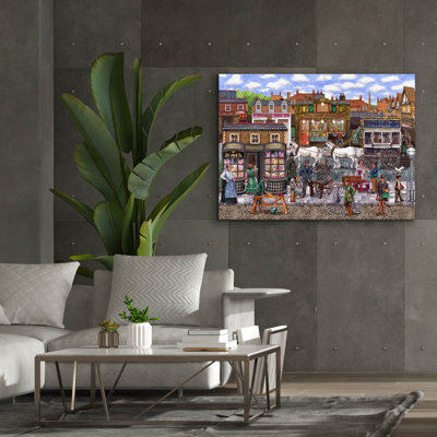  'Victorian Town' by Gale Pitt Canvas Wall Art, 54" x 40"