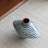 Abstract Grid Pattern Hand Painted Ceramic Accent Vase