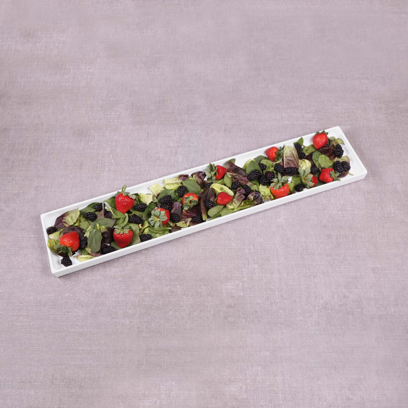 Elite Global Solutions Melamine Serving Dish Buffet Accessory, White
