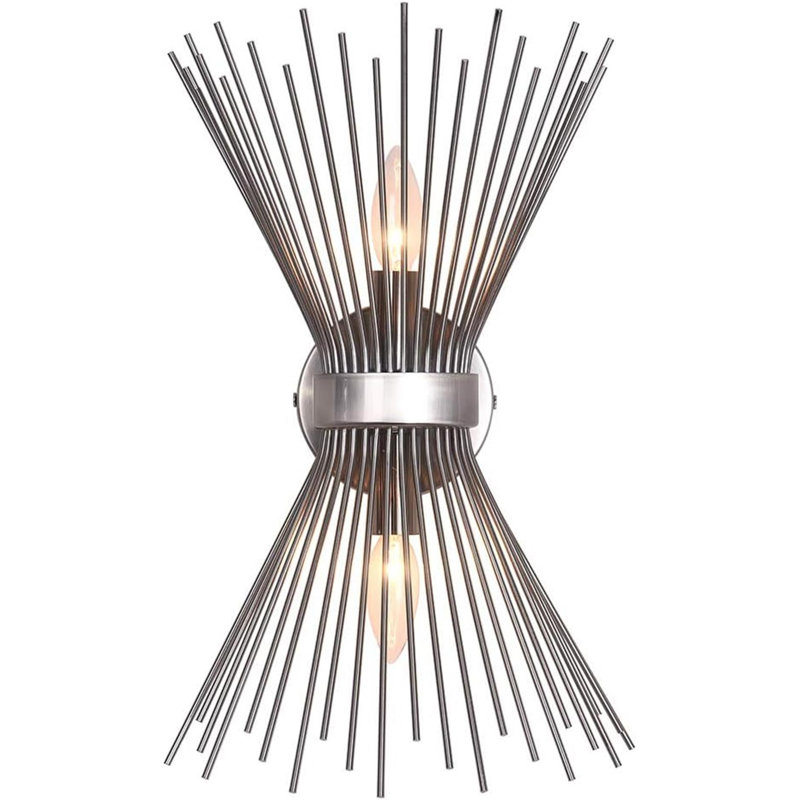Nevaeha Corner Wall Light, Nickel