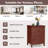 Bourrache Wooden Nightstand with Drawer and Cabinet-2733933