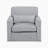 Darrielle 35" Modern & Contemporary Swivel Armchair with Boucle Fabric Upholstery, 360-Degree Swivel, Foam over Pocket Coils
