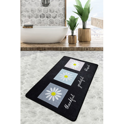 Luxueux tapis de bain antidérapant de 31,5 po x 39,4 po | 100% polyester, hauteur des poils de 0,4 pouce | Antibactérien et lavable, 20,5 oz / pied carré | Parfait pour les salles de bain modernes, design doux et durable, facile d'entretien