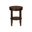 Table d'appoint, 2 niveaux, table de bout, table d'appoint, ronde, table de chevet, chambre à coucher, placage de lampe, transitionnel