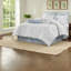 Ensembles de literie luxueux en coton matelassé blanc, design côtier grand format