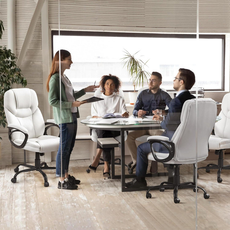 Fauteuil de direction de bureau, Blanc