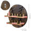 My Gift 30 cm W x 9.5 cm D Baseball Solid Wood Medal Holder