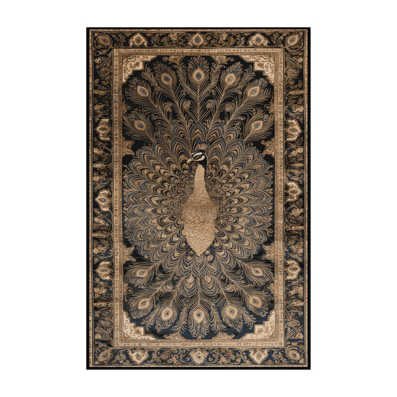 Tapis brun lavable à la machine, Rectangulaire 2 pi x 3 pi