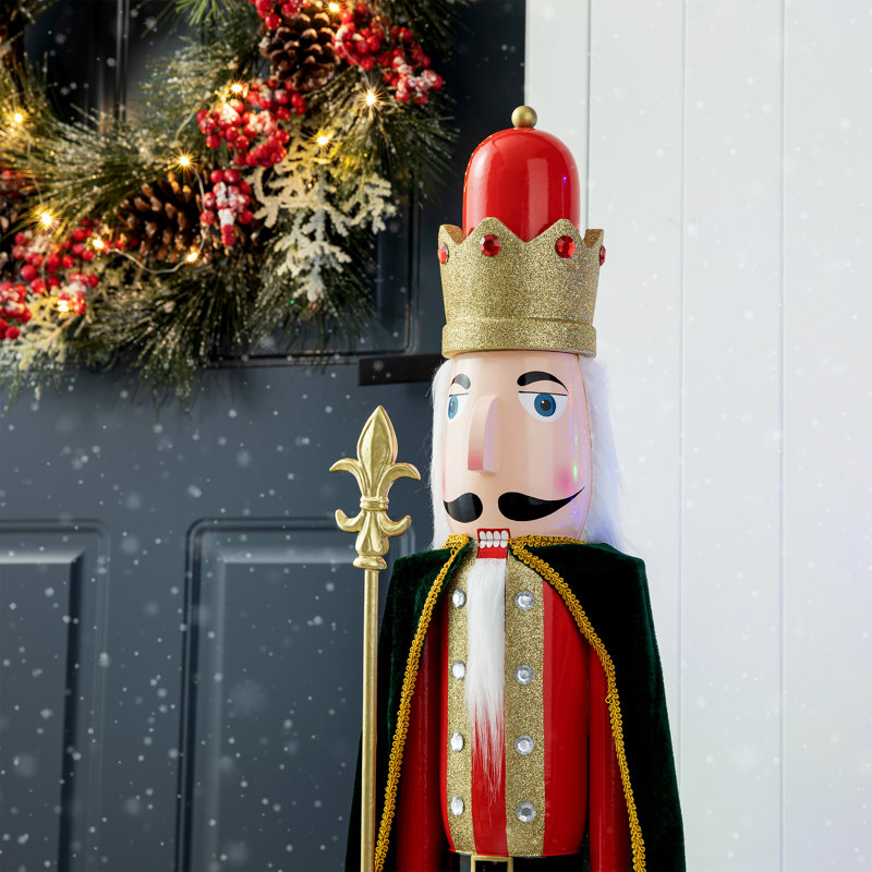 42'' H Hand-painted Wood Soldier Nutcracker