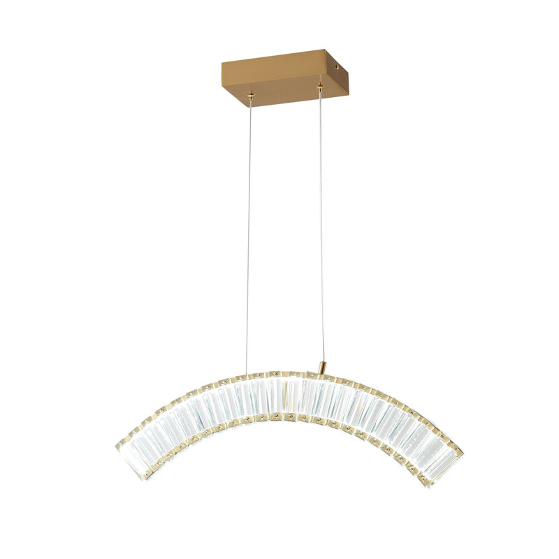 Rayahna Dimmable LED Modern Linear Chandelier