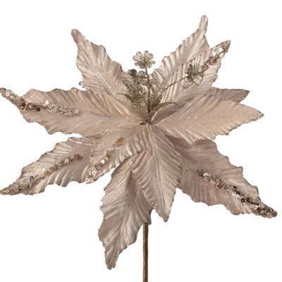 Fabric Poinsettia Arrangement