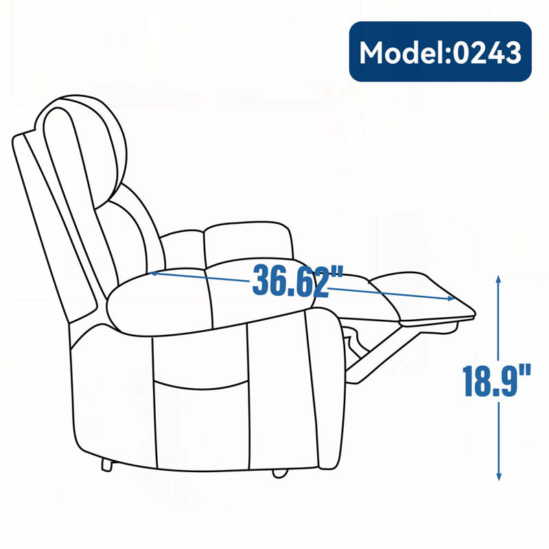 Heat Massage Dual Motor Infinite Position Up Large Electric Power Lift Recliners with Hidden Cup Holders, Medium-firm and Heavy Duty
