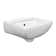 Vitreous China Rectangular Wall Mount Bathroom Sink with Overflow