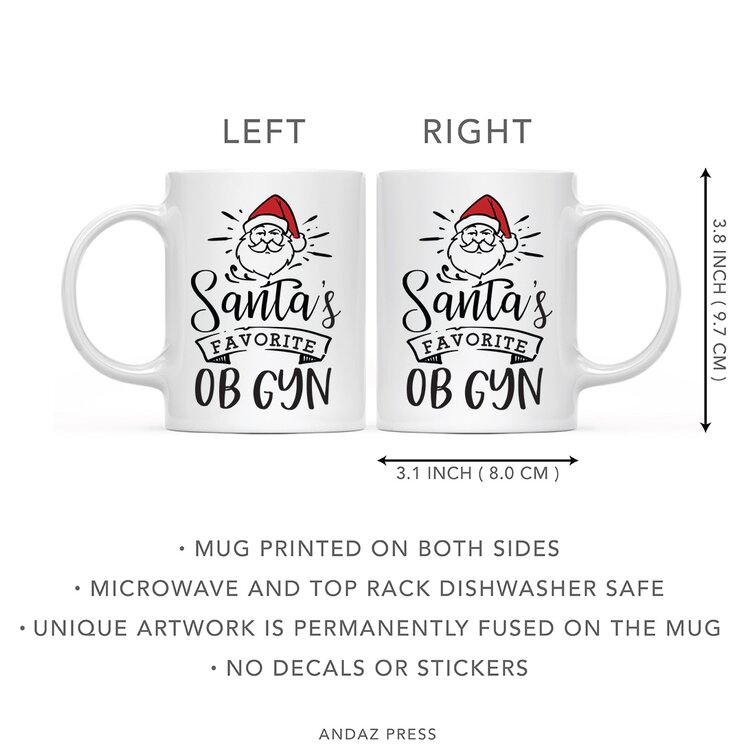 Koyal Wholesale Ceramic coffee mug, santa's favourite ob gyn - Wayfair ...