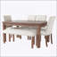 Ensemble de salle à manger moderne 6 pièces avec table rectangulaire, 4 chaises et banc rembourrés, assemblage facile, conception peu encombrante-1078821328-1078821330