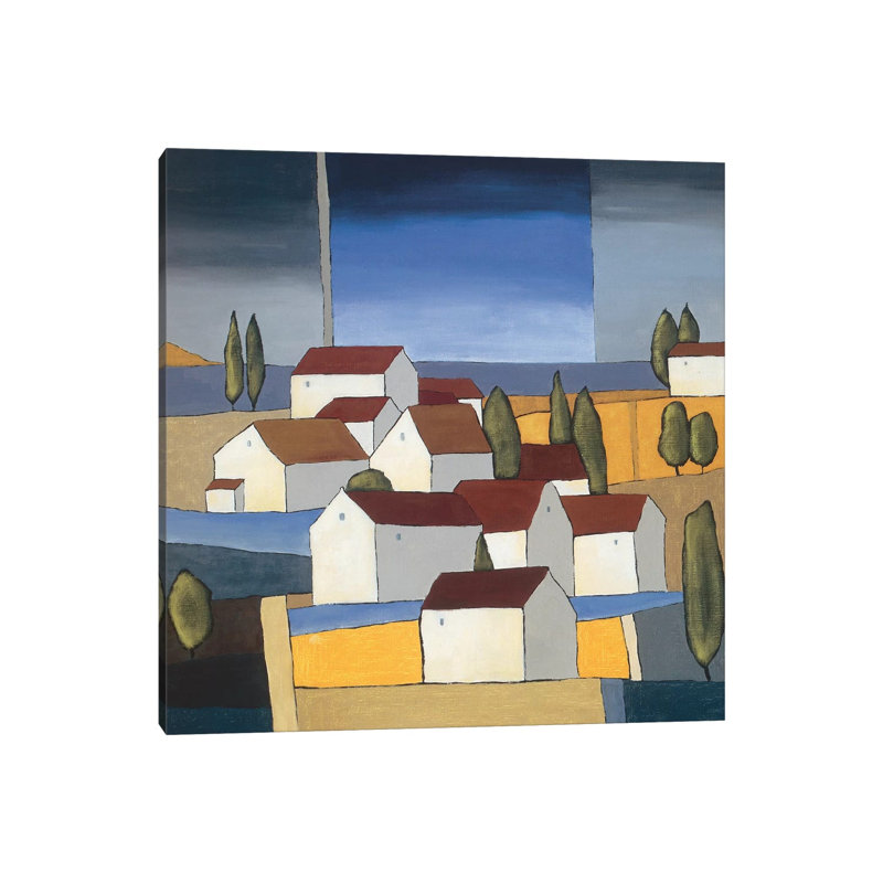 Village Near The Sea I by Hans Paus - Wrapped Canvas Gallery-Wrapped Canvas Giclée, 45.72 cm H x 45.72 cm W x 1.91 cm D