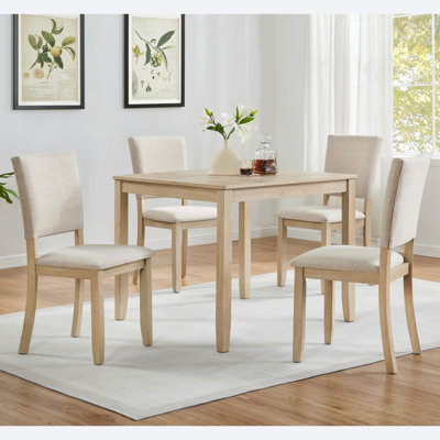 Ensemble de 4 chaises de salle à manger avec siège rembourré